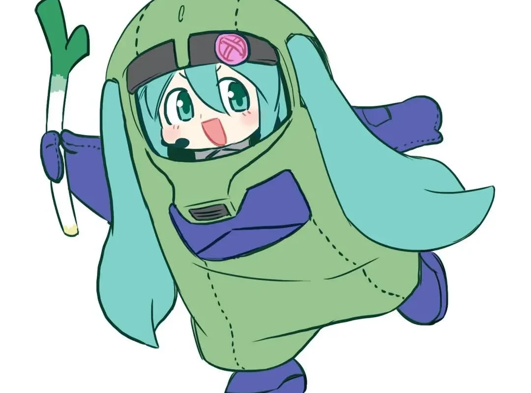 hatsune miku gundam Zakugurumi illustration 1