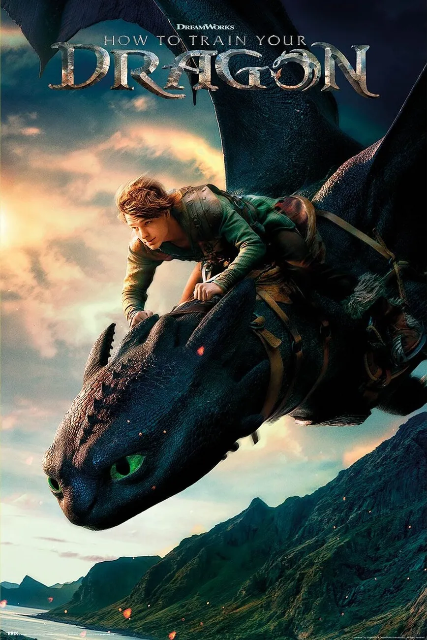 how to drain your dragon live action poster