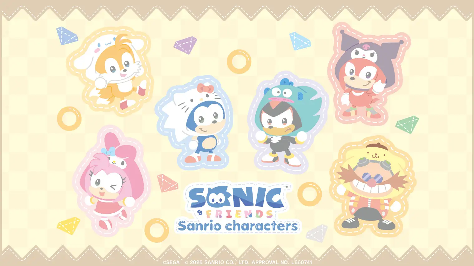 sonic and friends sanrio collab all characters