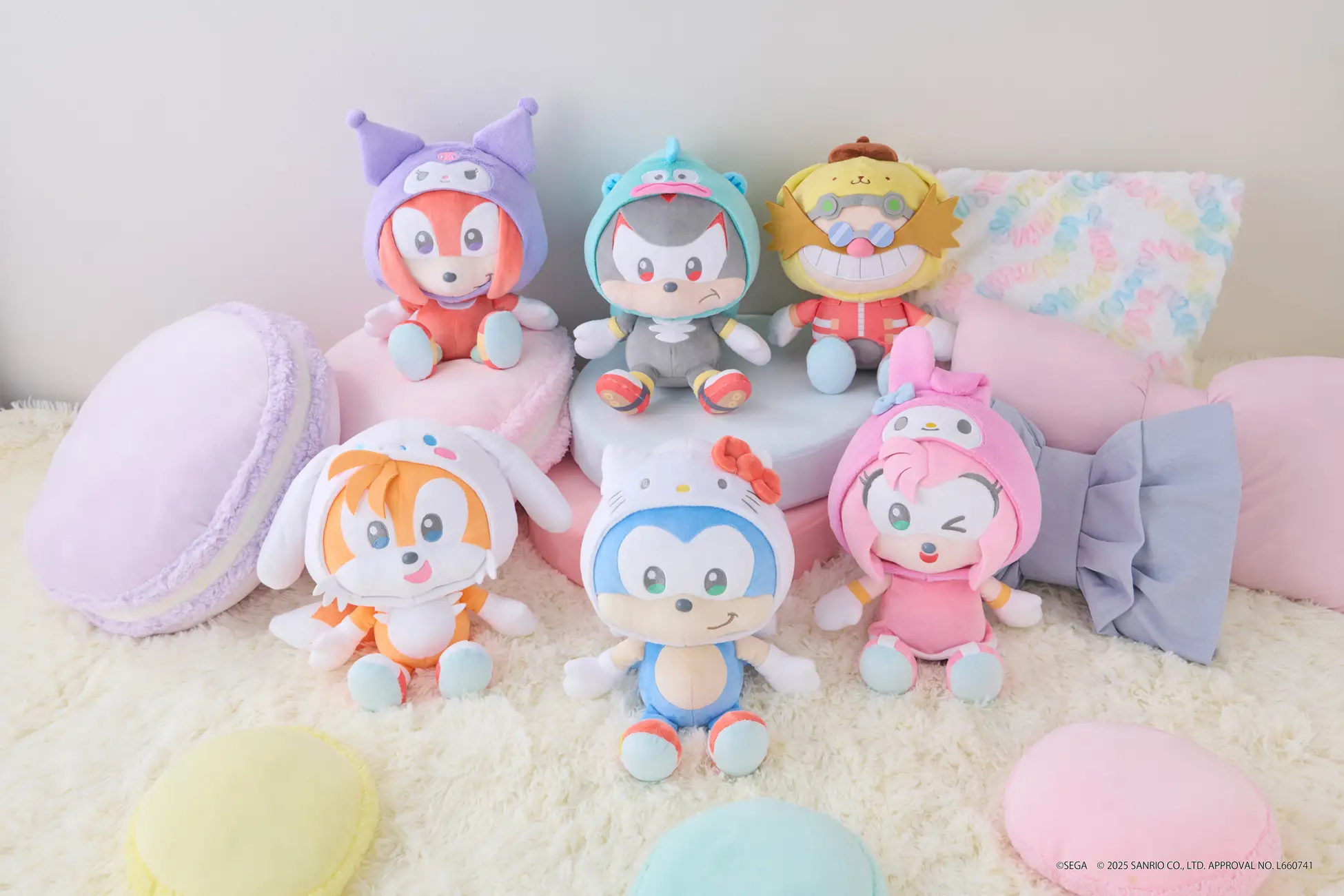 sonic and friends sanrio plush 1