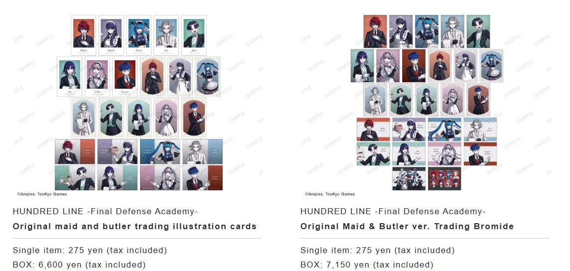 HUNDRED LINE Final Defense Academy pop up shop in Marui 2