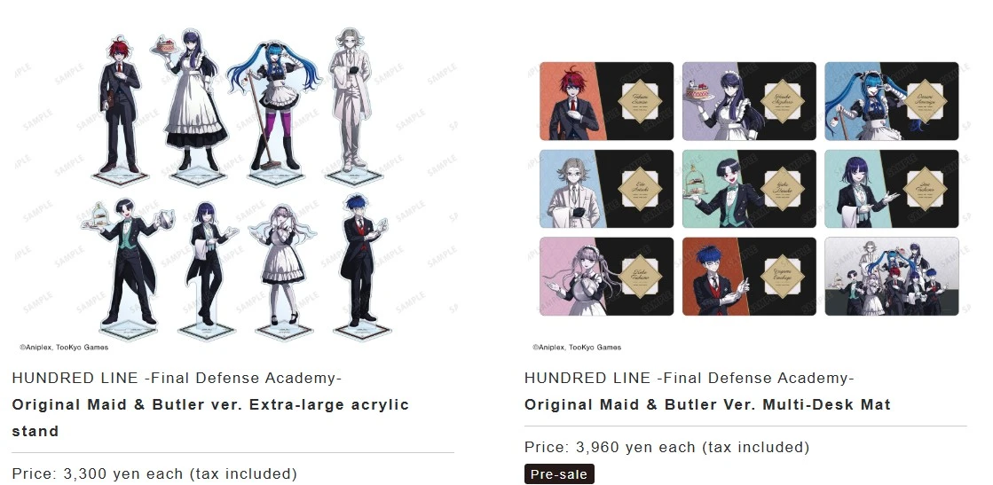 HUNDRED LINE Final Defense Academy pop up shop in Marui 5