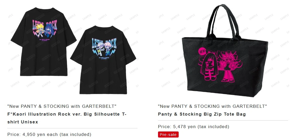 New PANTY & STOCKING with GARTERBELT pop up shop opens in