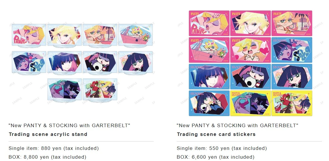 New PANTY & STOCKING　コラボコースター New PANTY & STOCKING with GARTERBELT pop up shop opens in