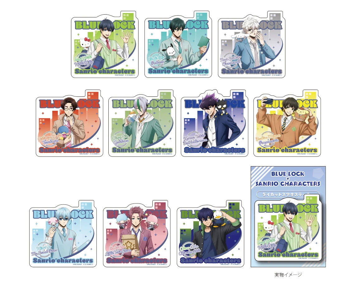 School themed blue lock x sanrio merch 5