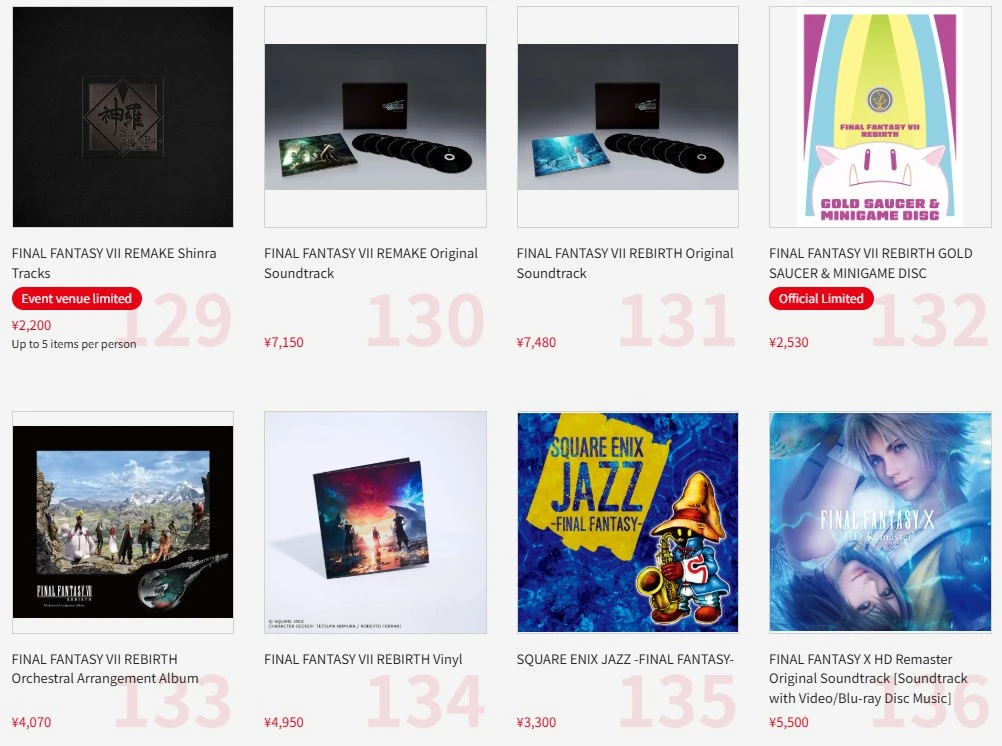 Tokyo Game Show 2025 Square Enix merch 23