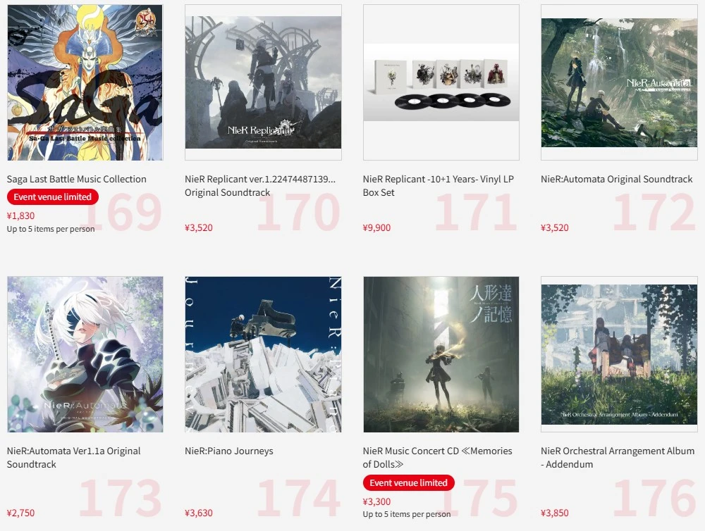 Tokyo Game Show 2025 Square Enix merch 28