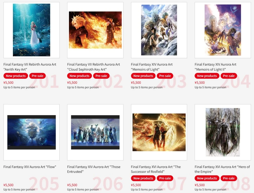 Tokyo Game Show 2025 Square Enix merch 32