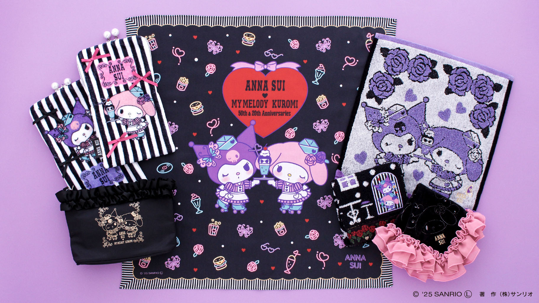 anna sui my meoldy kuromi handkerchief 1