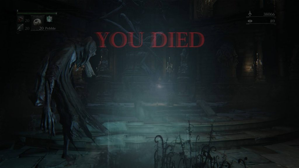 bloodborne you died screenshot