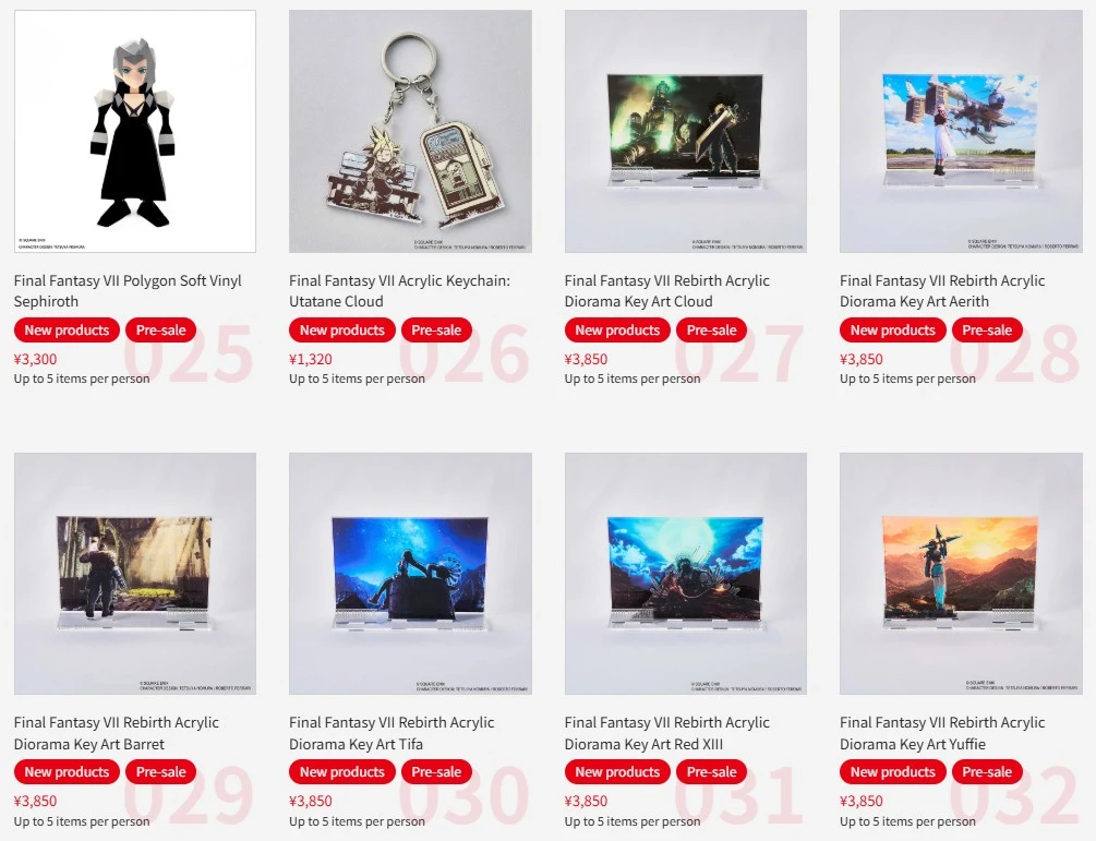 Tokyo Game Show 2025 Square Enix merch 10