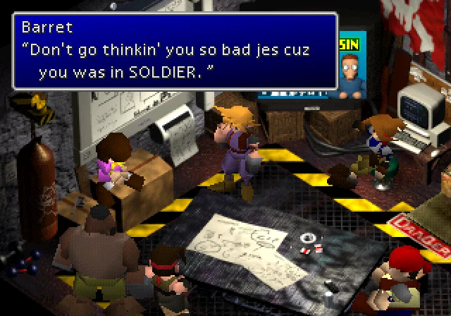 final fantasy 7 ps1 screenshot