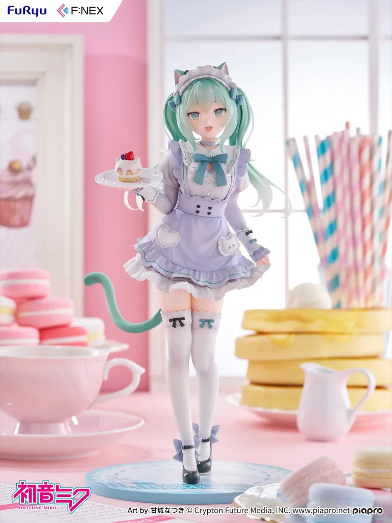 furyu fnex hatsune miku catgirl maid statue 1