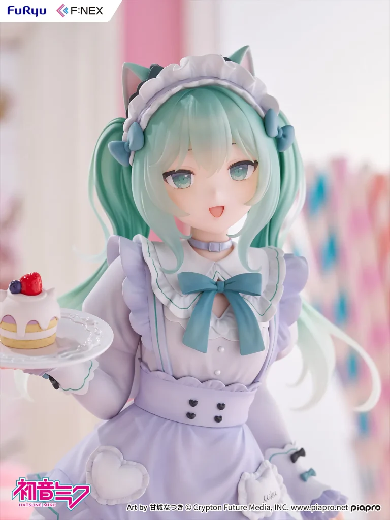 furyu fnex hatsune miku catgirl maid statue 2