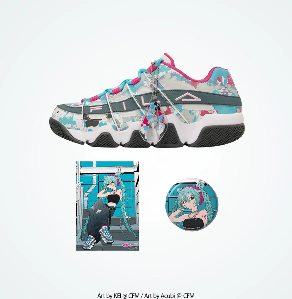 Hatsune Miku x FILA collab returns with SNKRDUNK exclusive