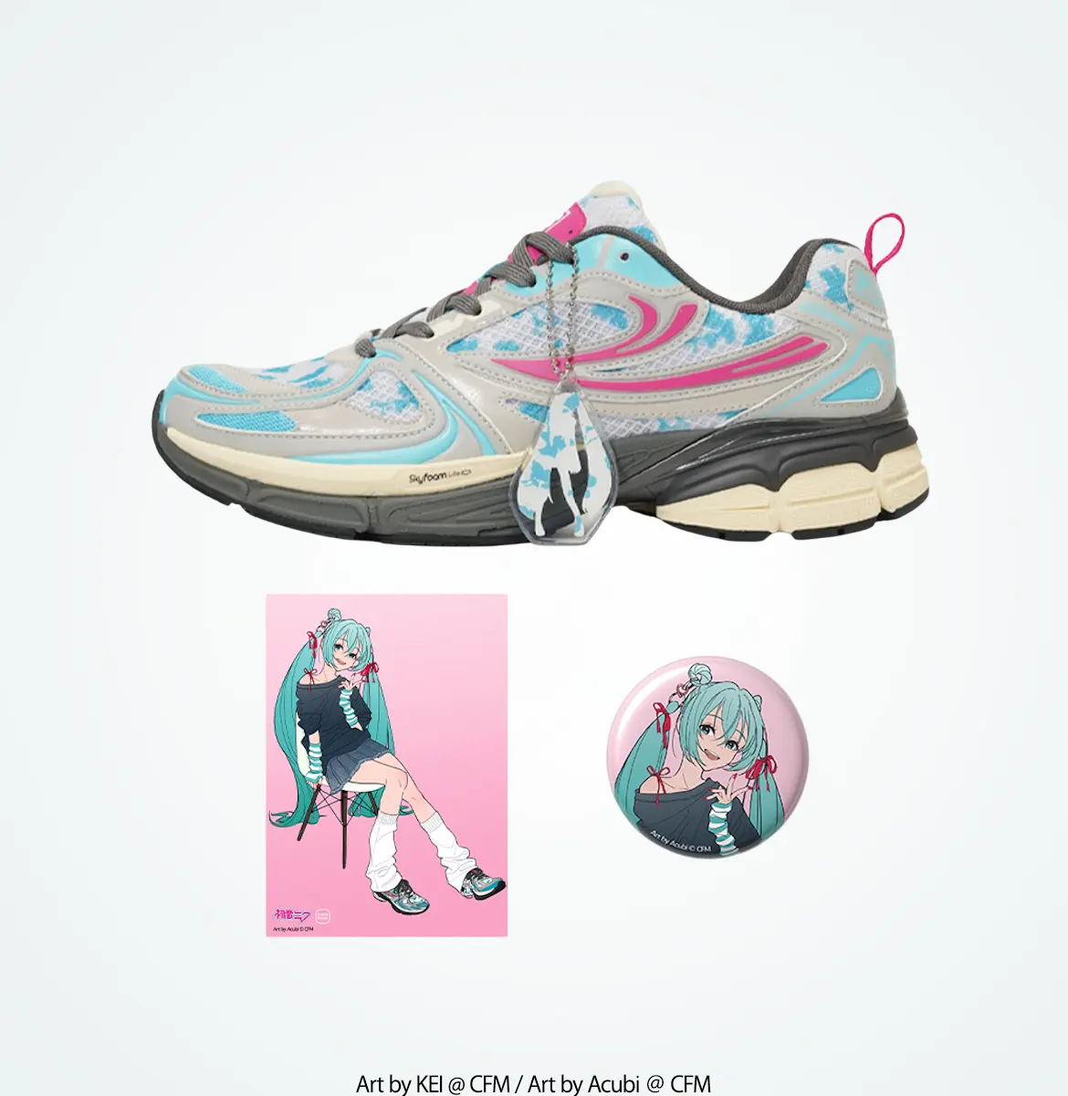 Hatsune Miku x FILA collab returns with SNKRDUNK exclusive third wave