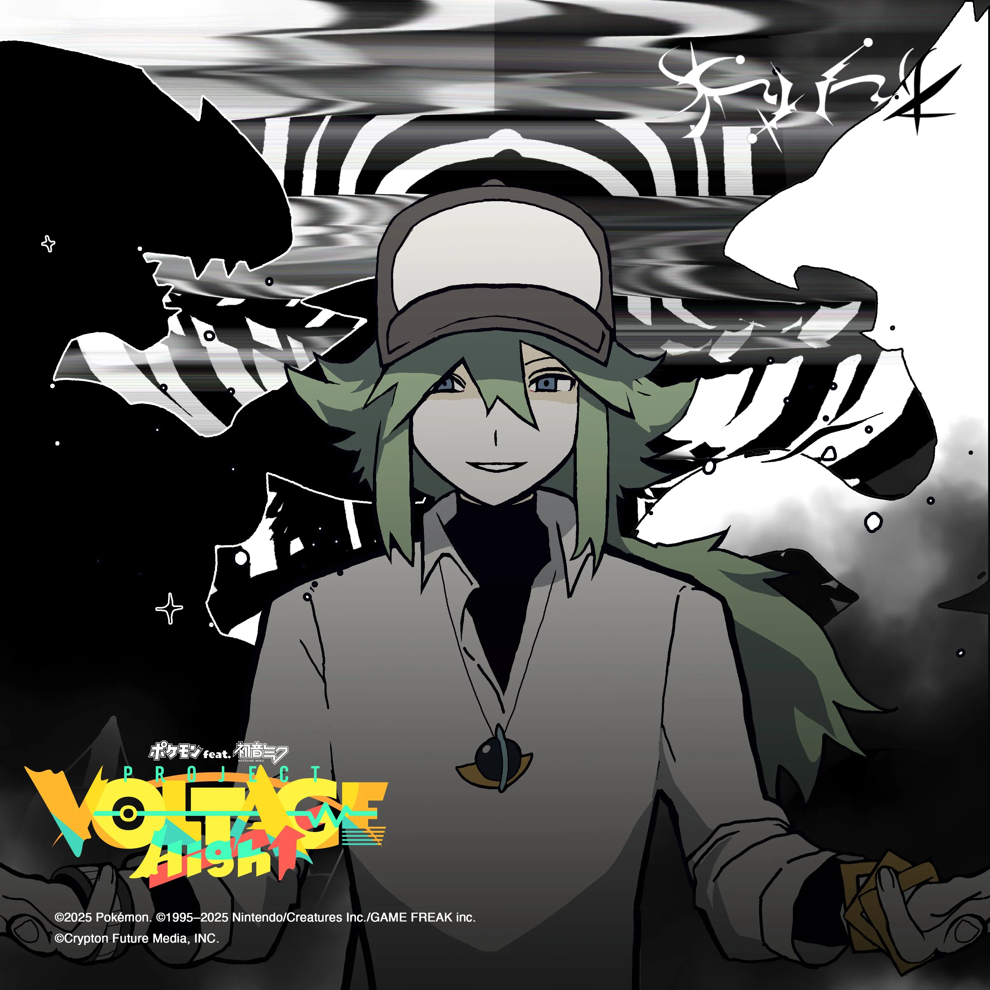 hatsune miku project voltage black white n song 2
