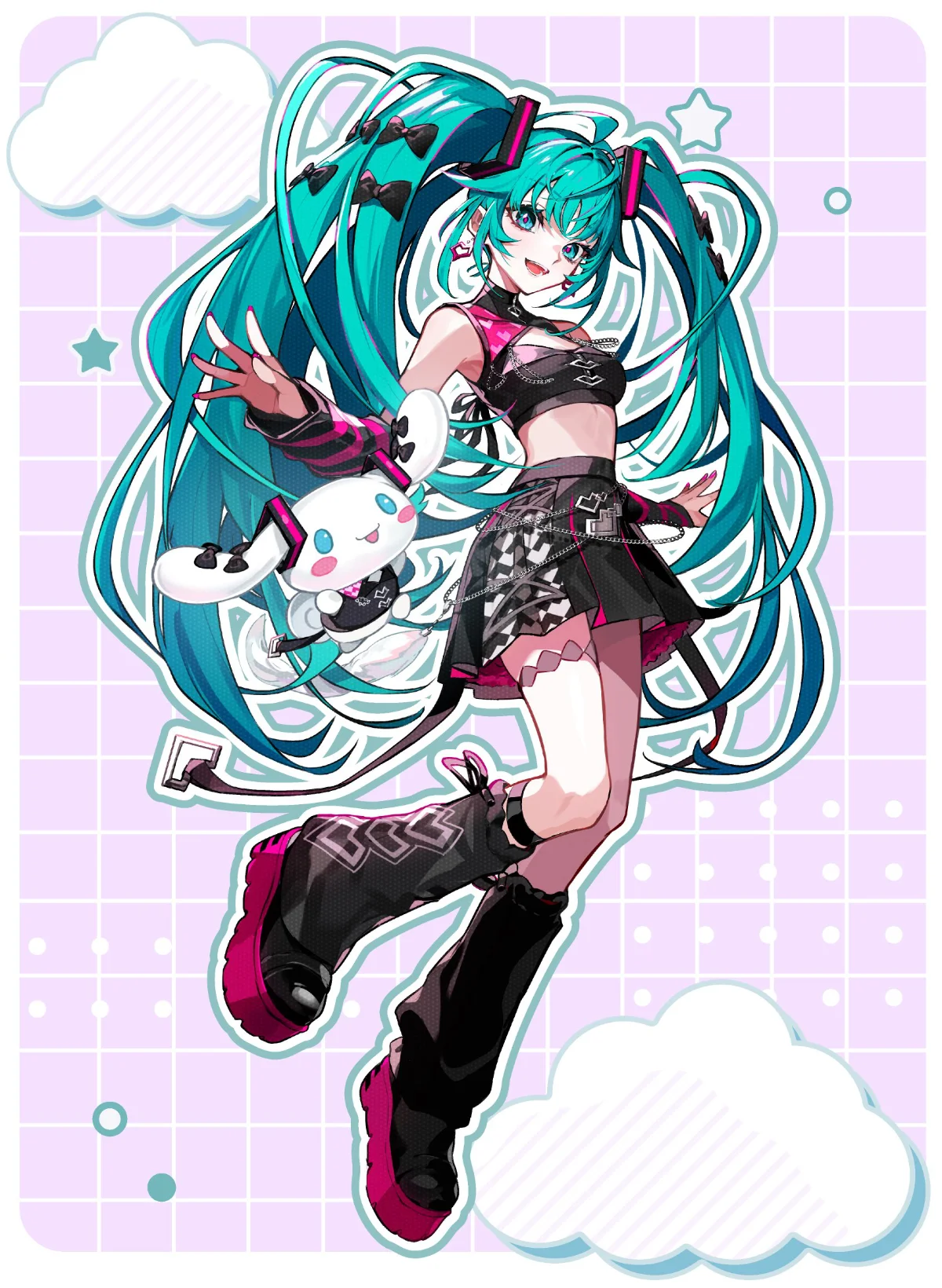 hatsune miku x cinnamoroll art 2