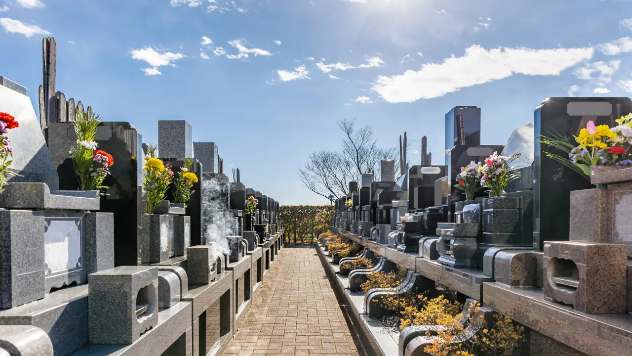 japanese graves cemetery