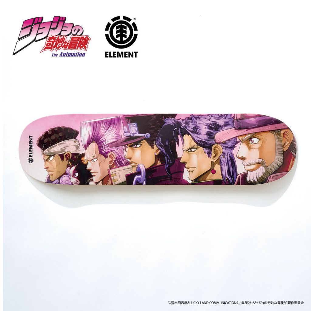 element ✖️jojo ELEMENT opens orders for 8 new JoJo's Bizarre Adventure skateboard
