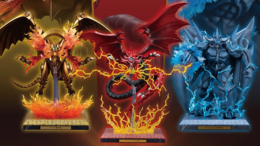 kotobukiya yugioh egyptian gods statue set 0