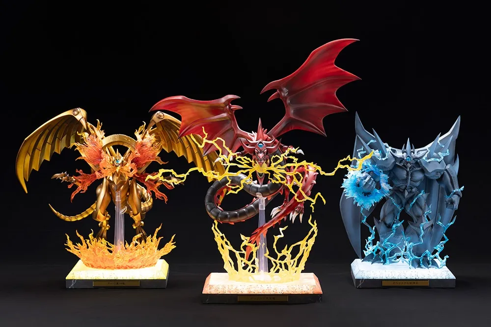 kotobukiya yugioh egyptian gods statue set 2
