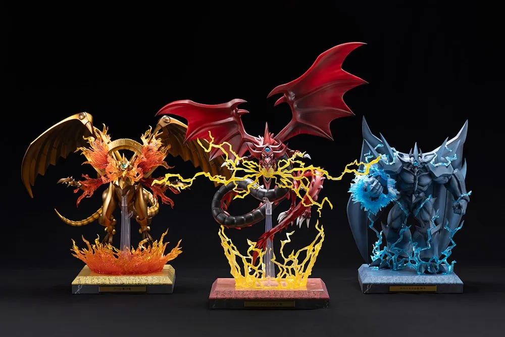 kotobukiya yugioh egyptian gods statue set 3