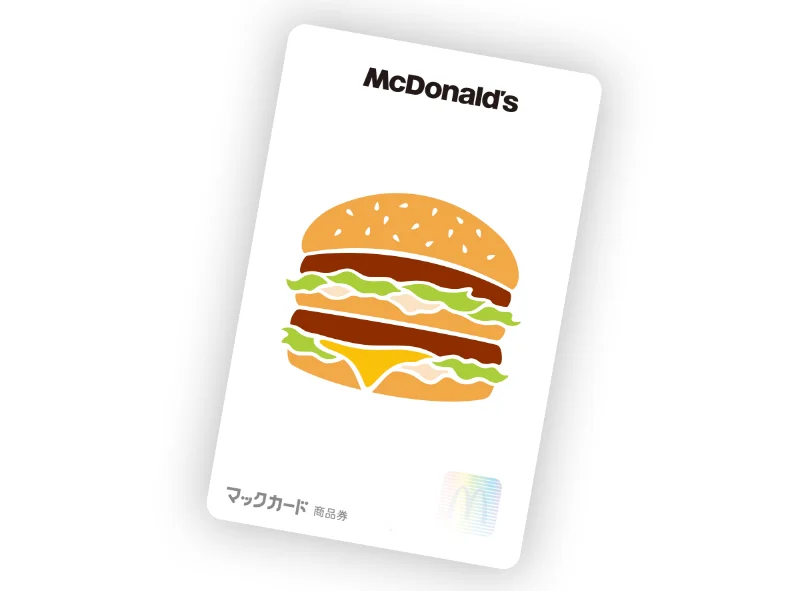 mdonalds japan mac card