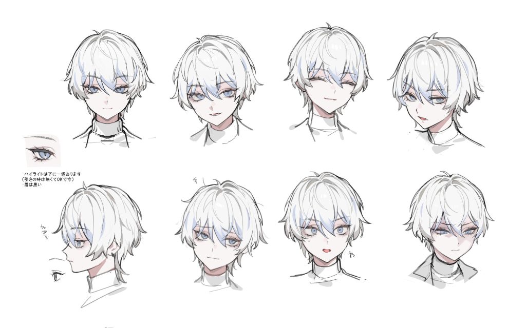 needy girl overdose anime character designs 5