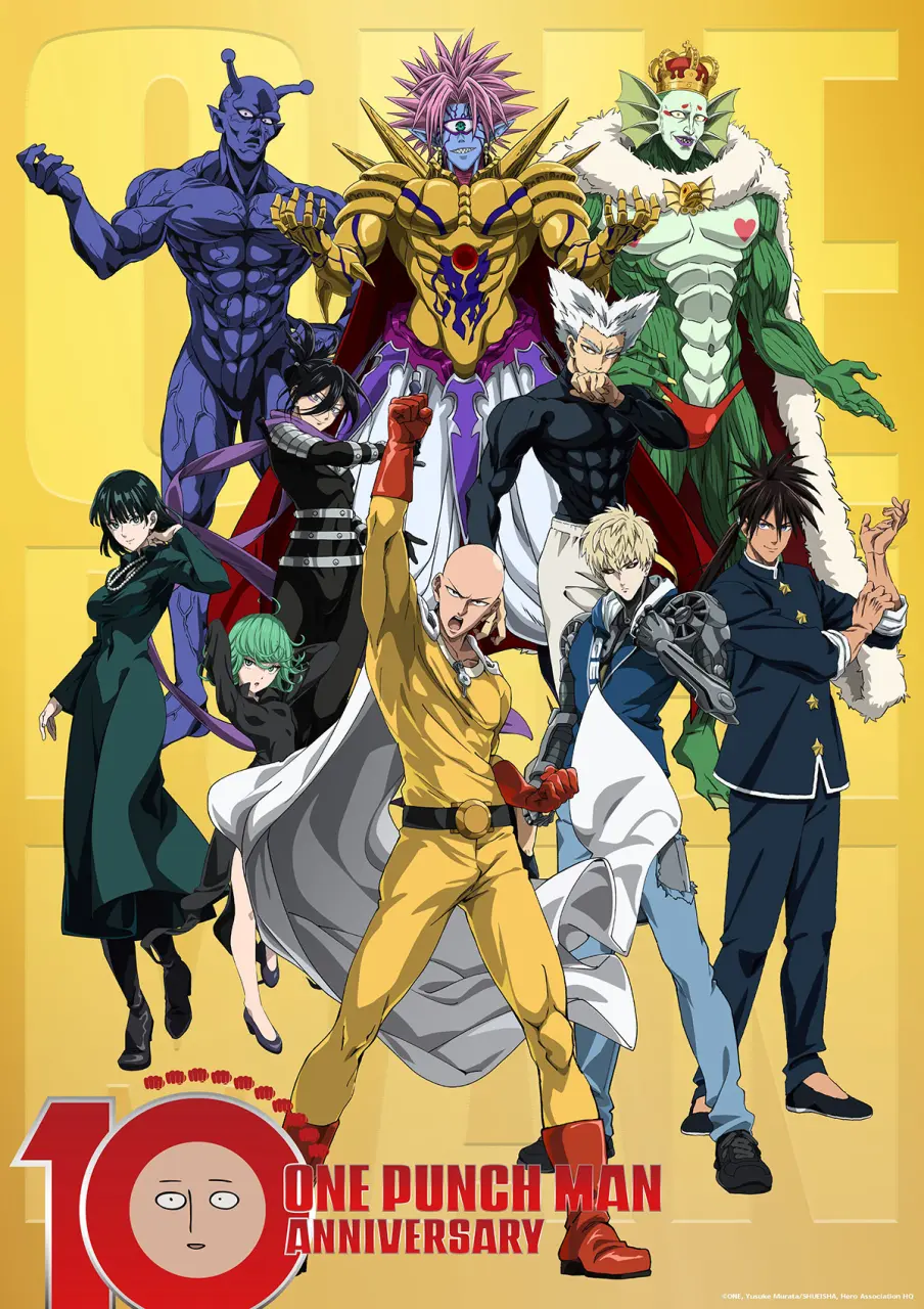 one punch man 10th anniversary key art