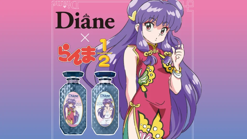Shampoo is the star of a new Ranma 1/2 haircare collab range