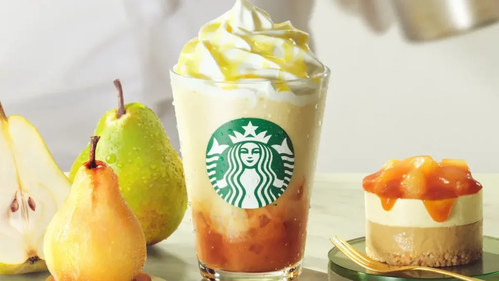 starbucks pear caramel autumn 2025 1