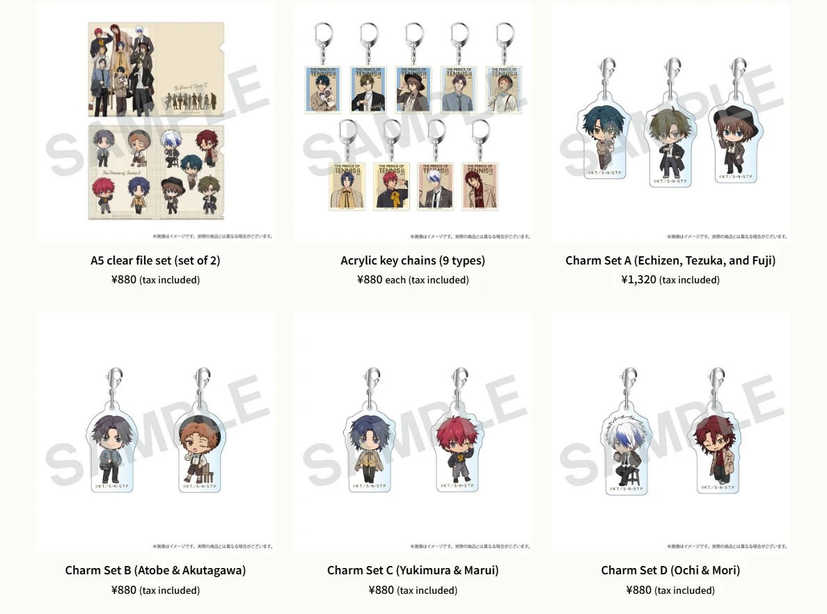 Autumn themed prince of tennis pop up shop 2