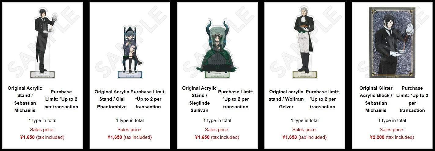 Black butler pop up shop 1