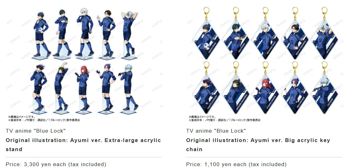 Blue Lock pop up shop in Marui 4