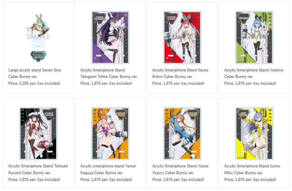 Cyber Bunny Date A Live pop up shop in Gamers 3