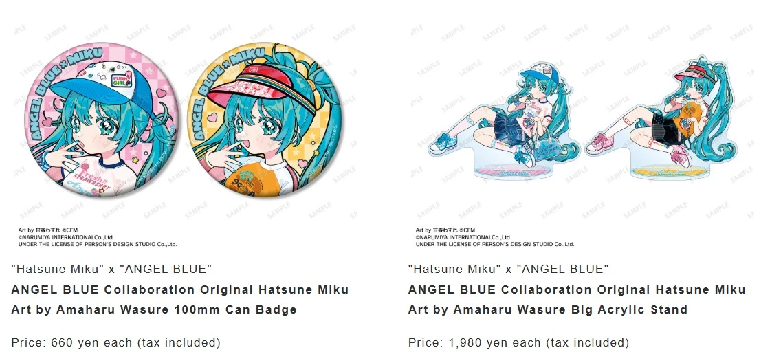 Hatsune Miku x Angel Blue pop up shop 1