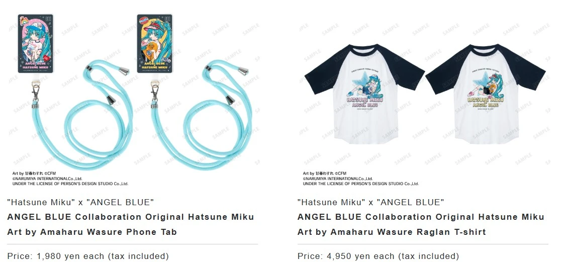 Hatsune Miku x ANGEL BLUE pop up shop opens across Japan