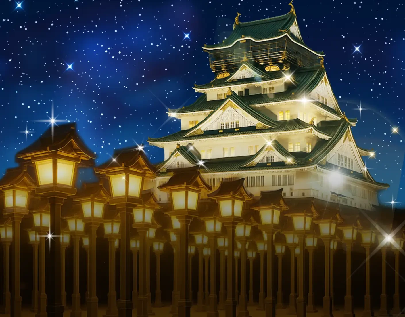 Osaka Castle Illuminage 1