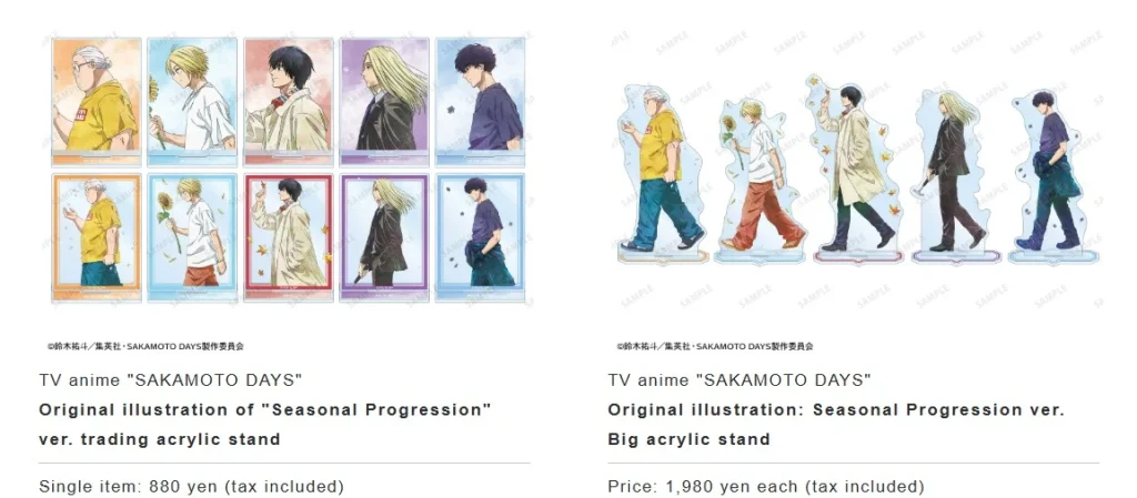 Seasons themed SAKAMOTO DAYS poop up shop 2