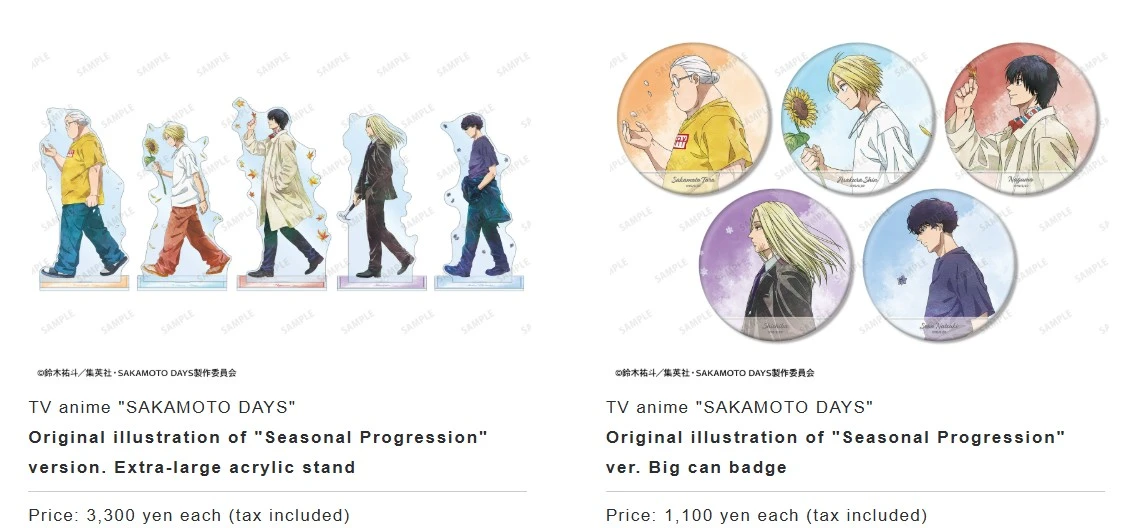 Seasons themed SAKAMOTO DAYS poop up shop 3