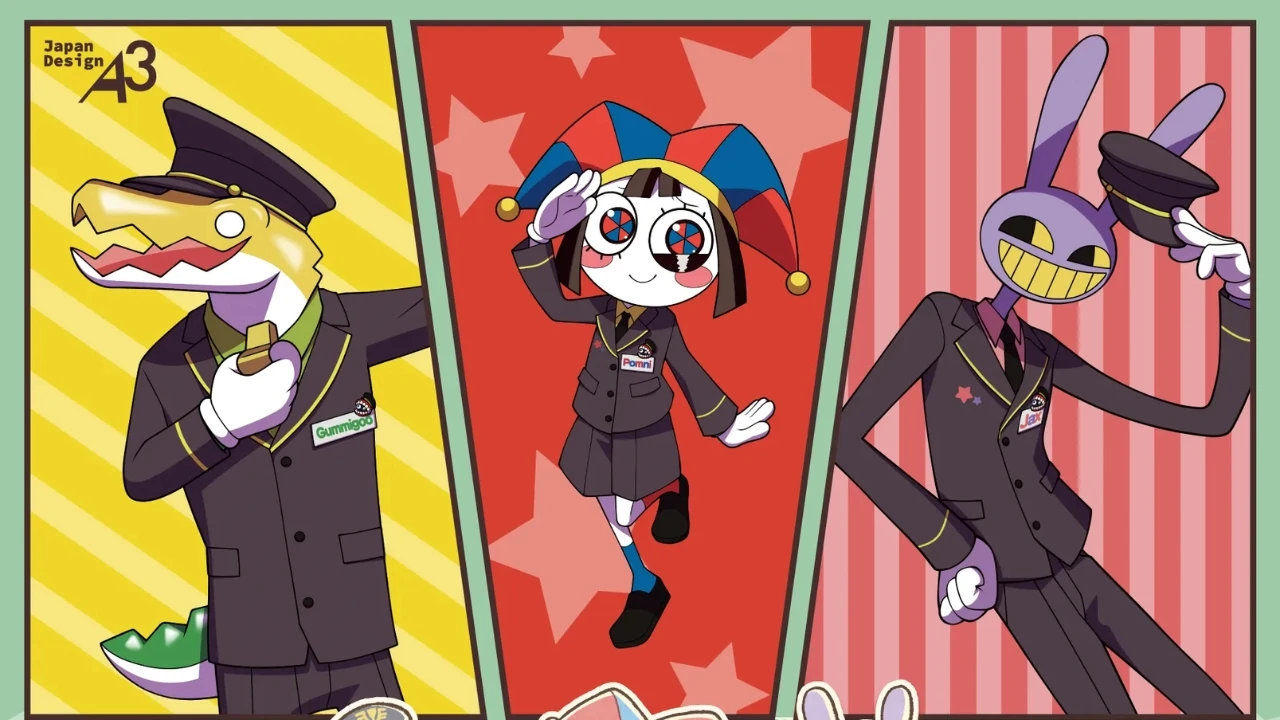 Station themed The Amazing Digital Circus pop up shop