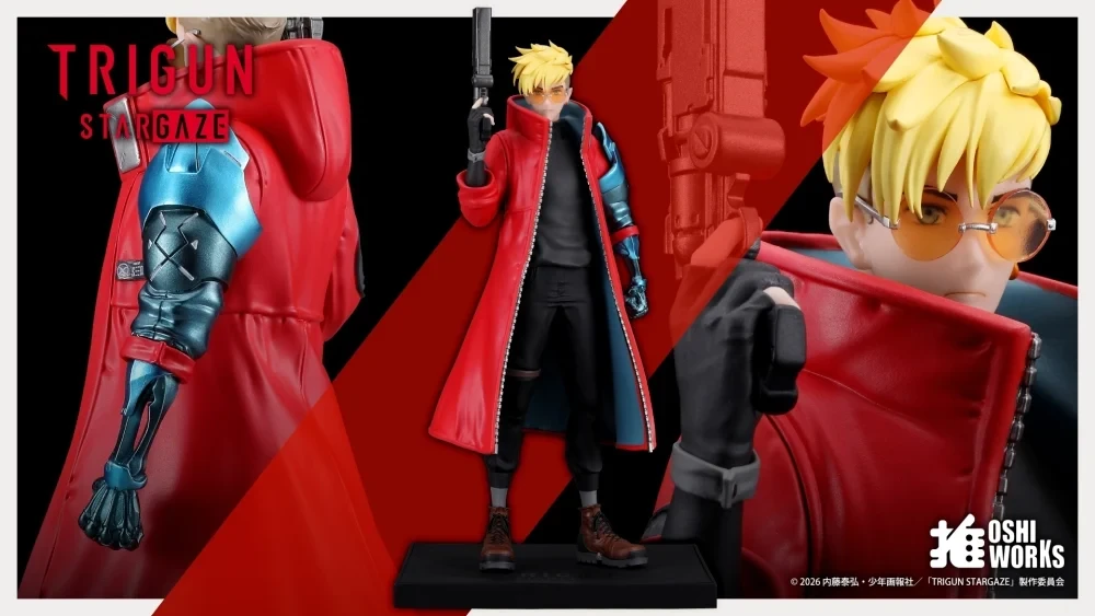 TRIGUN STAMPEDE's Vash joins Kotobukiya's new affordable figure line