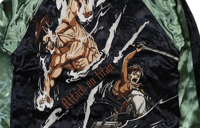 attack on titan embroidered jacket shirts 10