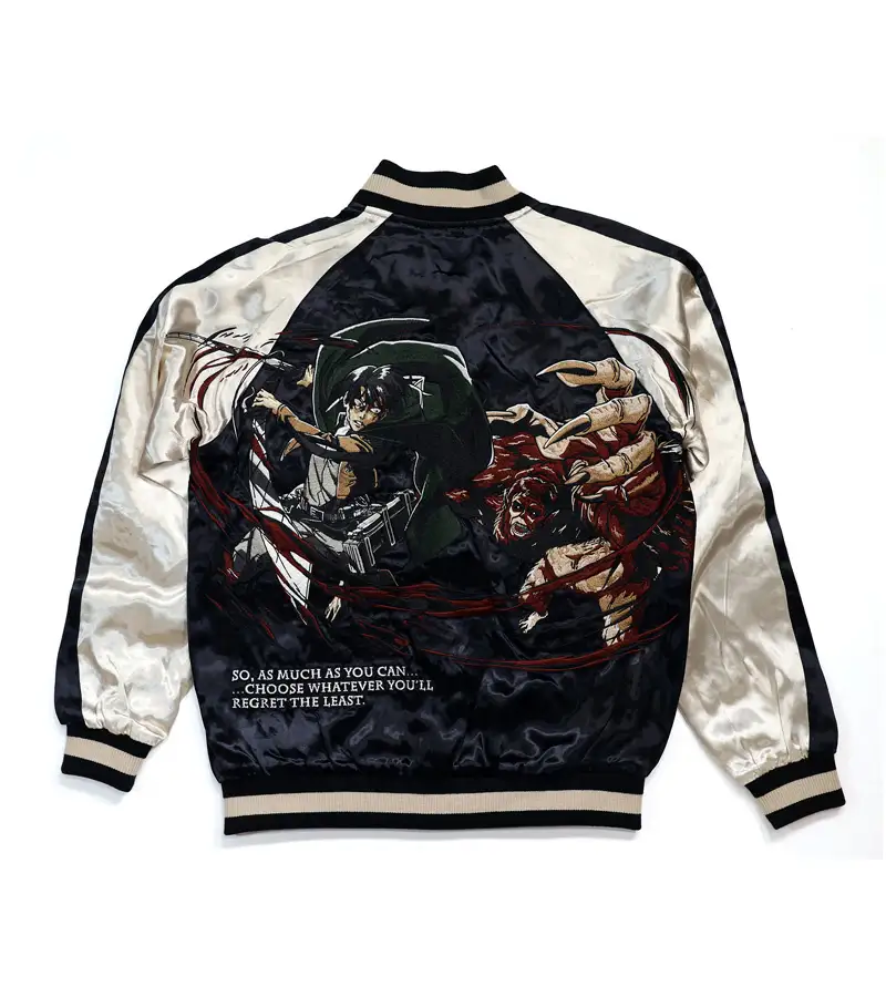 attack on titan embroidered jacket shirts 3