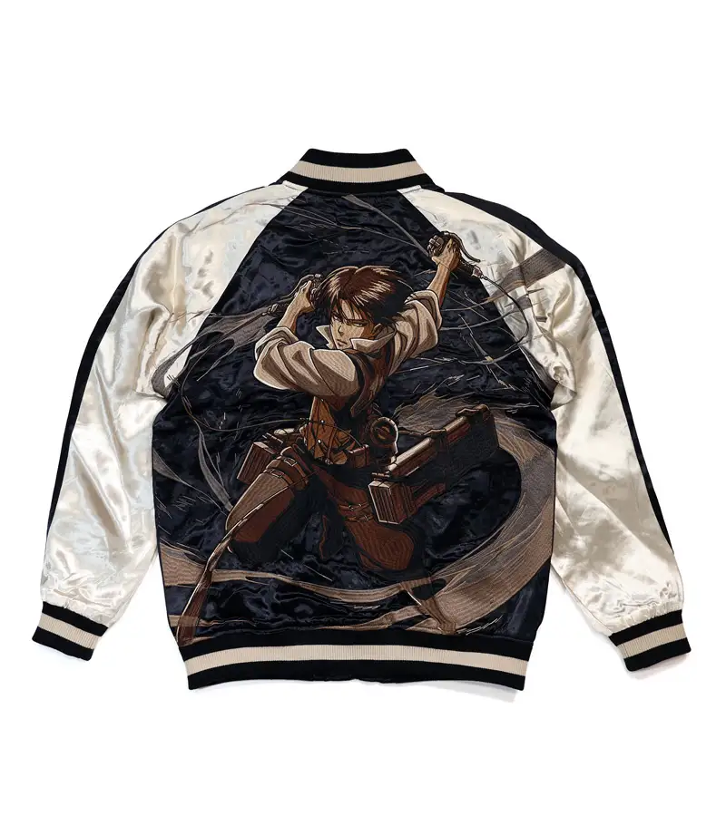 attack on titan embroidered jacket shirts 7