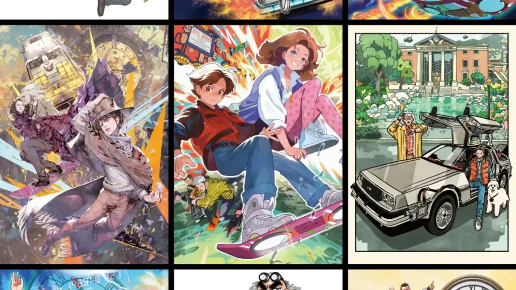 back to the future tokyo comic con manga art 0