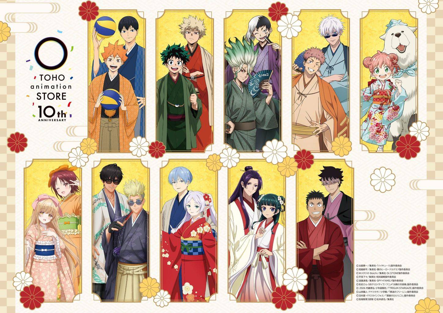 mt 10thアニバーサリー、地方限定POPUP コラボ　など TOHO animation 10th anniversary pop up shop opens across Japan