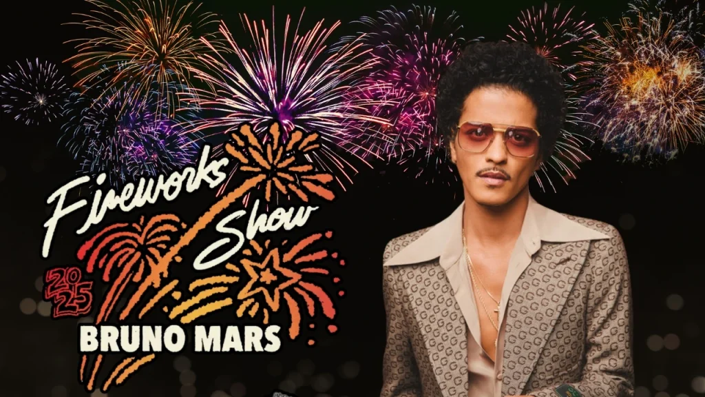 Bruno Mars Fireworks Show