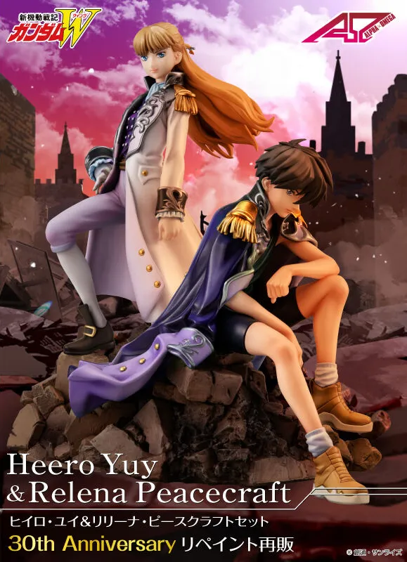 gundam wing heero relena alpha omega statue 10